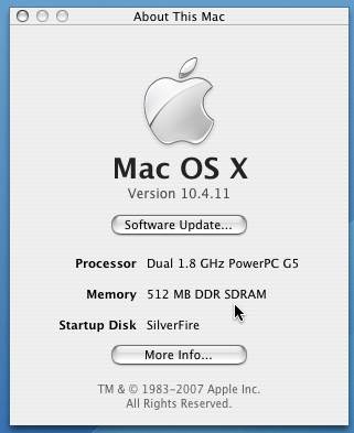 The Power Mac G5 shipped with a meager 512mb ram