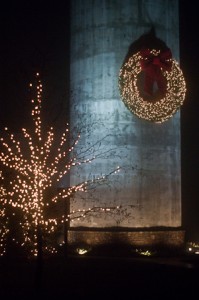 The Silio at the Billy Graham Library decorated for Christmas