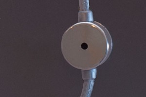 Close up of BassBuds Microphone