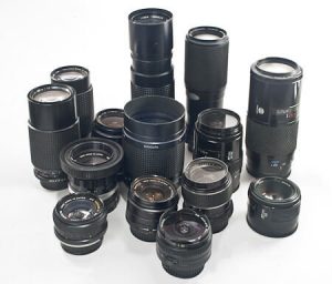 Collection of Minolta lenses